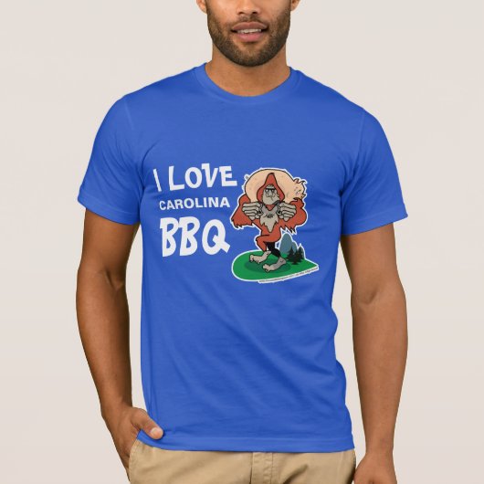 Liebe I GRILLEN Sasquatch Gewohnheits-T - Shirt (Vorderseite)