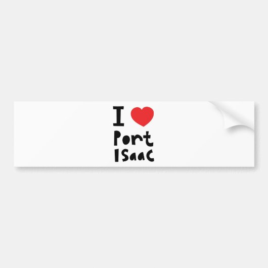 Liebe I Hafen Isaac Autoaufkleber (Vorne)