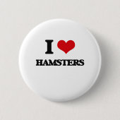 Liebe I Hamster Button (Vorderseite)
