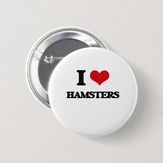 Liebe I Hamster Button (Vorne & Hinten)