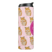 Liebe I Hamster-rosa Hamster-Muster Thermosbecher (Nach links gedreht)
