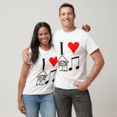Liebe I Haus-Musik T-Shirt (Unisex)