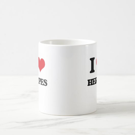 Liebe I Herpes Kaffeetasse (Mittel)