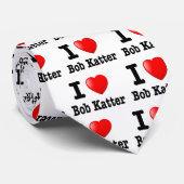 Liebe I (Herz) Bob Katter Krawatte (Gerollt)