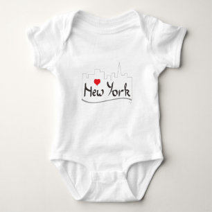 Liebe I (Herz) New York, New York Baby Strampler
