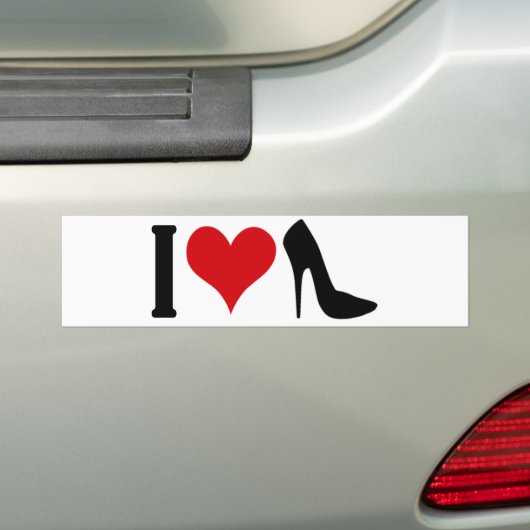 Liebe I highheels Autoaufkleber (Auf Auto)