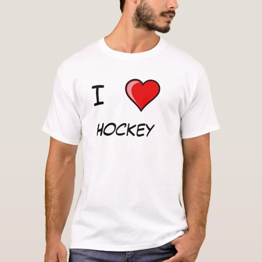 Liebe I Hockey T-Shirt (Vorderseite)
