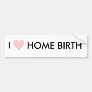 Liebe I homebirth Autoaufkleber