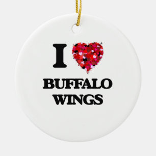 Liebe I Hühnerflügel Keramik Ornament