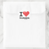Liebe I Humppa Aufkleber (Tasche)
