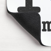 Liebe I Humppa Blau Mousepad (Ecke)