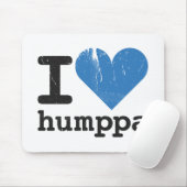 Liebe I Humppa Blau Mousepad (Mit Mouse)