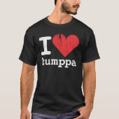 Liebe I Humppa grundlegender dunkler T - Shirt (Vorderseite)
