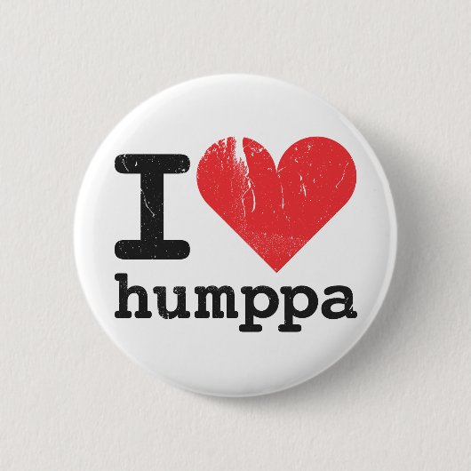Liebe I Humppa Knopf Button (Vorderseite)
