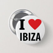 Liebe I Ibiza Ikone Button (Vorne & Hinten)