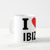 Liebe I Ibiza Ikone Kaffeetasse (Vorderseite Links)