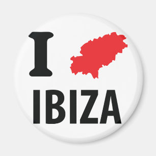 Liebe I Ibiza Konturnikone Magnet