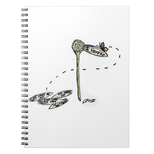 Liebe I ich Notizblock (Vorderseite)