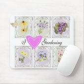 Liebe I im Garten arbeitenmousepad Mousepad (Mit Mouse)