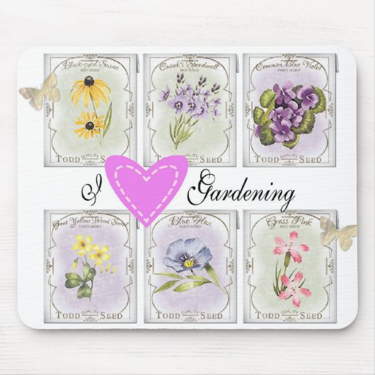 Liebe I im Garten arbeitenmousepad Mousepad (Vorne)