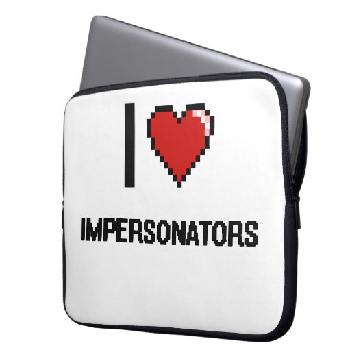 Liebe I Imitatoren Laptopschutzhülle (Vorderseite Links)