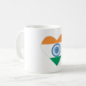 Liebe I Indien-Tasse/Indien-Herz Kaffeetasse (Vorderseite Links)