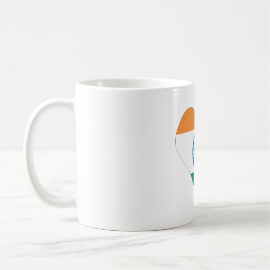 Liebe I Indien-Tasse/Indien-Herz Kaffeetasse (Links)