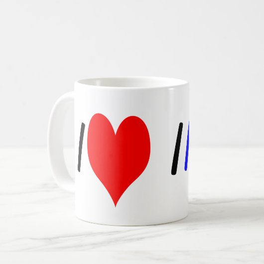 Liebe I Inter- Tasse (Vorderseite Links)