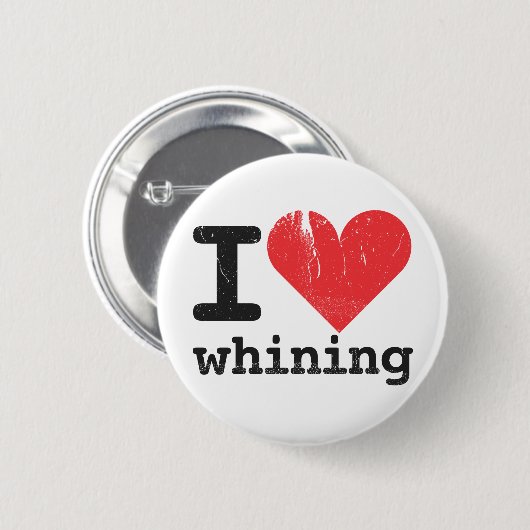 Liebe I jammernder Knopf Button (Vorne & Hinten)