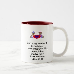 Liebe I jemand mit einem CHD Zweifarbige Tasse
