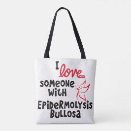 Liebe I jemand mit Epidermolysis Bullosa Tasche