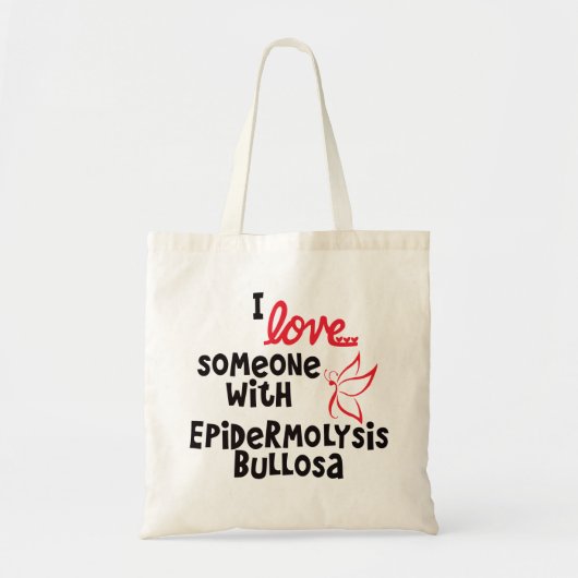 Liebe I jemand mit Epidermolysis Bullosa Tasche (Vorne)