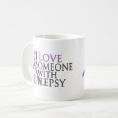Liebe I jemand mit Epilepsie Kaffeetasse (Vorderseite Links)