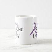 Liebe I jemand mit Epilepsie Kaffeetasse (Mittel)