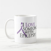 Liebe I jemand mit Epilepsie Kaffeetasse (Links)