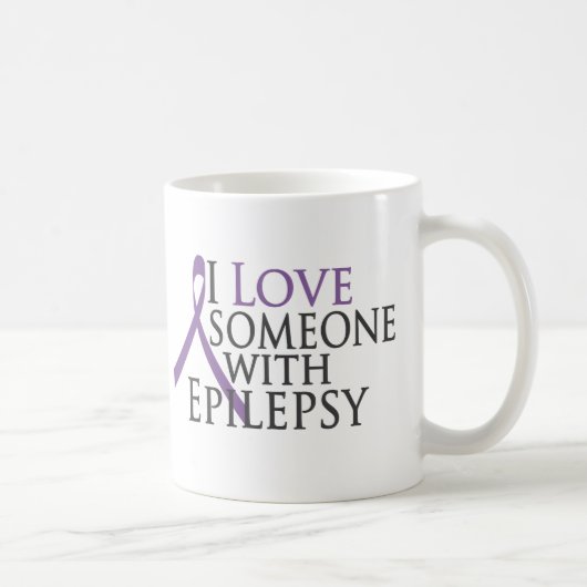 Liebe I jemand mit Epilepsie Kaffeetasse (Rechts)