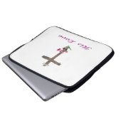Liebe I Jesus-Geschenke Laptopschutzhülle (Vorne Knopf)
