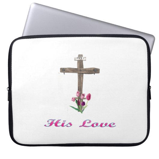 Liebe I Jesus-Geschenke Laptopschutzhülle (Vorderseite)