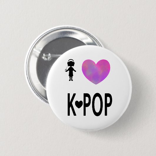 Liebe I K-Pop Button (Vorne & Hinten)