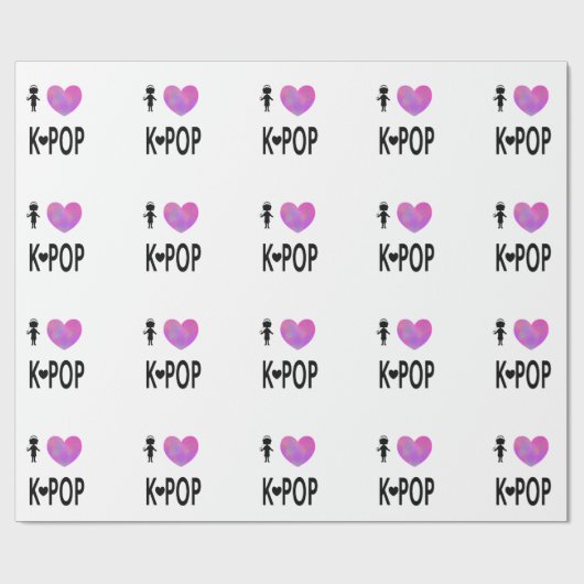 Liebe I K-Pop Geschenkpapier (Flach)