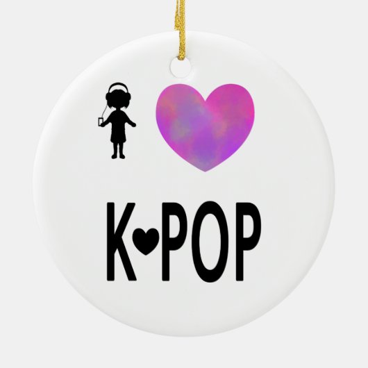 Liebe I K-Pop Keramik Ornament (Hinten)