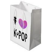 Liebe I K-Pop Mittlere Geschenktüte (Vorderseite Schrägansicht)