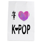 Liebe I K-Pop Mittlere Geschenktüte (Rückseite)