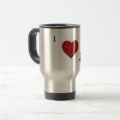 Liebe I KAFFEE!!!!. Reisebecher (Vorderseite Links)