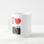 Liebe I Kamera-Tasse Kaffeetasse (Vorderseite Links)