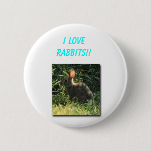 Liebe I Kaninchen!! Button