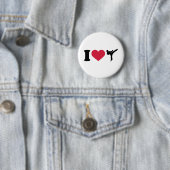 Liebe I Karate Kickboxing Button (Beispiel)