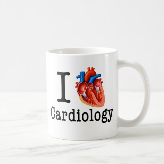 Liebe I Kardiologie Kaffeetasse (Rechts)