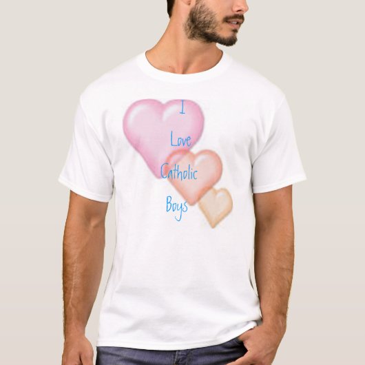 Liebe I Katholisch-Jungen T-Shirt (Vorderseite)