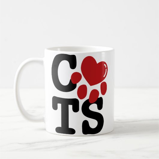 Liebe I Katzen Kaffeetasse (Links)